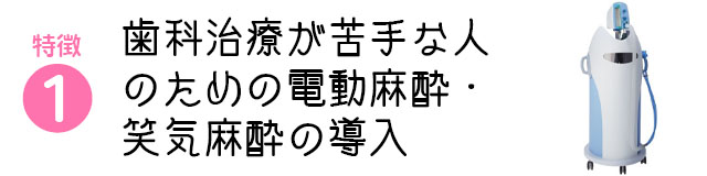 歯科治療が苦手な人のための電動麻酔・笑気麻酔の導入